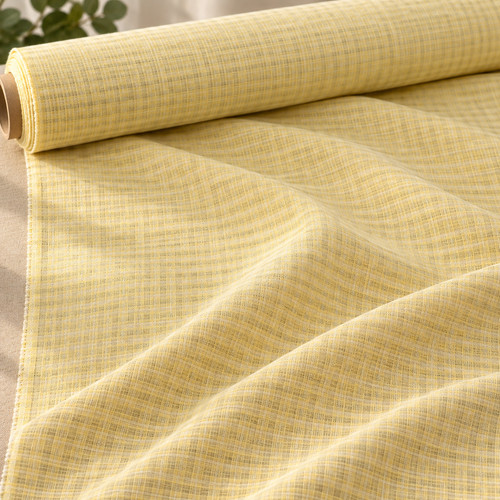 Linen fabric soft - linen, yellow