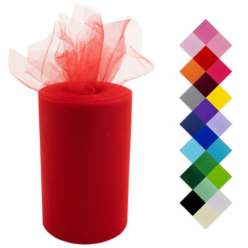 Tulle fabric roll 6 - fabric, 6"x100