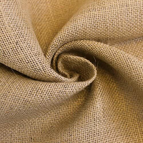 Natural burlap fabric - natural, –